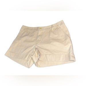 L.L. Bean Khaki Shorts size 14 100% COTTON